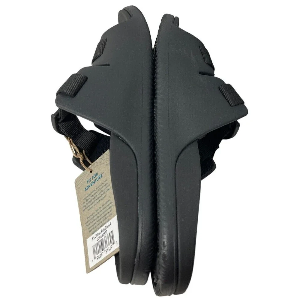 Chaco Chillos Kids Slip-On Sandals Size 4M Ultralight Comfort Black